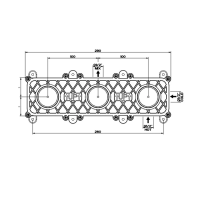 54139-239 Внутрішня частина змішувача, steel Brushed (1 сорт) GESSI фото 1