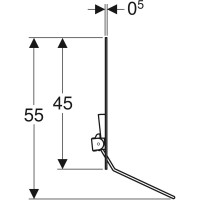 L31201100 LEHNEN EVOLUTION Дзеркало 600х450х5 мм, ручка справа (1 сорт) KOLO фото 3