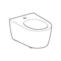 500.690.01.1 Підвісне біде ONE, прих.кріплення, захисне покриття KeraTect: в комплекті зі звукоізолю Geberit