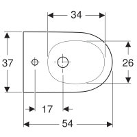 500.690.01.1 Підвісне біде ONE, прих.кріплення, захисне покриття KeraTect: в комплекті зі звукоізолю Geberit фото 1