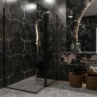 SE2340B ART 3.0 Кабіна душова, прямокутна, розсувна,1200*800 мм, без піддона, скло прозоре, чорна ма Devit фото 6