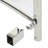 3.0.1000.0.P Комплект прихованого підключення мереж.дроту для прямокутного стояка, полір.нерж. (може Mario фото 2