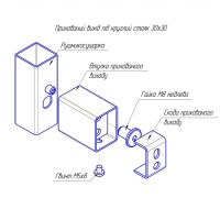 3.0.1000.0.P Комплект прихованого підключення мереж.дроту для прямокутного стояка, полір.нерж. (може Mario фото 1