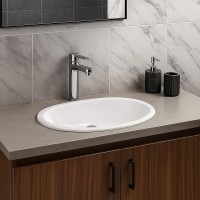 OC36AWHA LILY Раковина в стільницю овальна, 46 см (1 сорт) RAK Ceramics фото 3