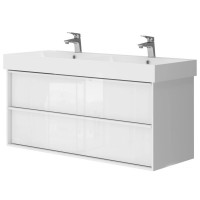 083120W QUADRA Тумба 120 біла глянцева без раковини (1 сорт) Devit