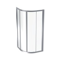 560.121.00.2 GEO Душова кабіна, 1/4 кола, 90х90см, h=190см, скло прозоре, проф.сріблястий (1 сорт) Geberit