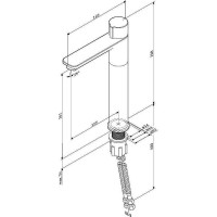 F85A92522 X-Joy TouchReel змішувач д/умивальника, високий, чорний (1 сорт) AM.PM фото 2