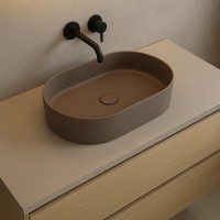FO02  Folio Раковина на стільницю, овальна, moka (1 сорт) SIMAS фото 2