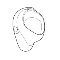 502.885.00.1 Felix Уринал, підвід зверху, відвід прихований або вниз, колір білий глянець (1 сорт) Geberit