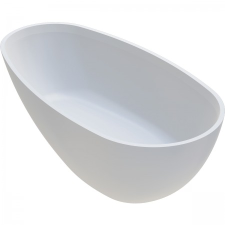 168.086.044.1-4.0.3.0.1 Ванна LACERTA окремостояча, біла, штучний камінь, 1680X865 (1 сорт) VAYER