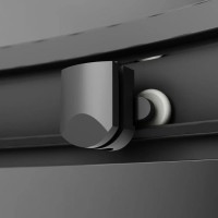 W90UG-403-090BT	 Душова кабіна Gem Square Slide 90x90 скло прозоре, профіль чорний матовий (1 сорт) AM.PM фото 5