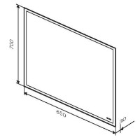 M91AMOX0651WG38 Gem, дзеркало настінне з контурним LED-підсвічуванням, 65 см (1 сорт) AM.PM фото 5