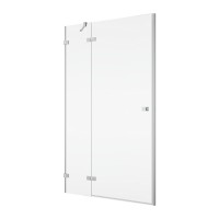 AN13WG10005007 Annea Одностворчаті двері з фіксованою стінкою в одній лінії і L-кріпленням, петлі зл SanSwiss