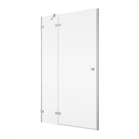AN13WG10005007 Annea Одностворчаті двері з фіксованою стінкою в одній лінії і L-кріпленням, петлі зл SanSwiss