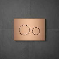 9240936 TECEloop Панель подвійного змиву для унітазу, пластикова, латунь (1 сорт) Tece