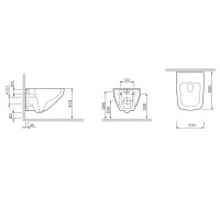 C50A1700SC Inspire V2.0 Підвісний унітаз FlashClean із кришкою мікроліфт (1 сорт) AM.PM фото 5