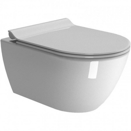 881511/MS86CSN11/FISR2  PURA, Унітаз підвісний + кришка + набір кріп., глянцевий білий (1 сорт) GSI