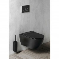 881526/MS86CSN26/FISR2  PURA, Унітаз підвісний + кришка + набір кріп., ardesia (1 сорт) GSI фото 3