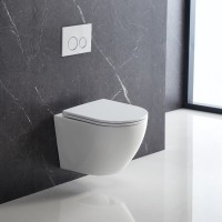 DFL0460111W Flow Унітаз підвісний 495*365*365mm з кришкою soft-close, Vortex Flush, білий глянець (1 Devit