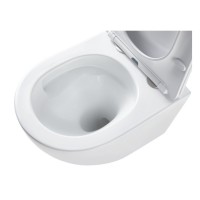 DFL0460111W Flow Унітаз підвісний 495*365*365mm з кришкою soft-close, Vortex Flush, білий глянець (1 Devit фото 6