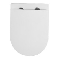 DFL0460111W Flow Унітаз підвісний 495*365*365mm з кришкою soft-close, Vortex Flush, білий глянець (1 Devit фото 3