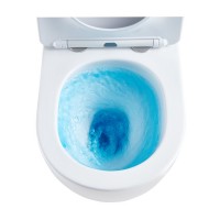 DFL0460111W Flow Унітаз підвісний 495*365*365mm з кришкою soft-close, Vortex Flush, білий глянець (1 Devit фото 9