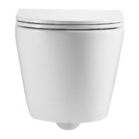 DFL0460111W Flow Унітаз підвісний 495*365*365mm з кришкою soft-close, Vortex Flush, білий глянець (1 Devit фото 2