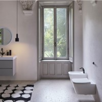 961511/MS96C11/FISR2 NUBES, Унітаз підвісний + кришка+набір для кріплення, глянцевий білий (1 сорт) GSI фото 4