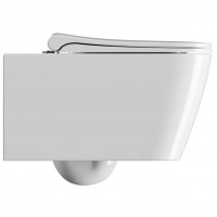 961511/MS96C11/FISR2 NUBES, Унітаз підвісний + кришка+набір для кріплення, глянцевий білий (1 сорт) GSI фото 1