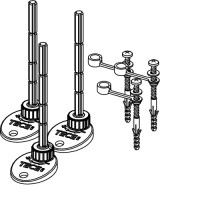 674000 TECEdrainprofile Комплект опор, 65-164 (95-194) мм (1 сорт) Tece фото 1