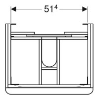500.352.00.1 Smyle Square Шафка під умивальник 60см, з двома шухлядами, білий глянець (1 сорт) Geberit фото 2
