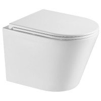 DCA0530111W Calma Унітаз підвісний 515x355x365mm з кришкою soft-close, Vortex Flush, білий глянець ( Devit фото 1