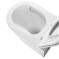 DCA0530111W Calma Унітаз підвісний 515x355x365mm з кришкою soft-close, Vortex Flush, білий глянець ( Devit фото 10