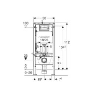 111.153.00.3+111.839.00.2 Duofix інсталяція для підвісного унітазу в комплекті з кріпленням (2 уп) ( Geberit промо