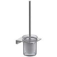 4030170C DO IT Щітка для унітазу + тримач кольору хром та склянка з матового скла (1 сорт) Devit