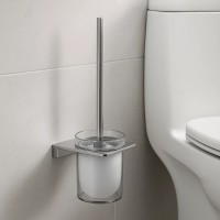 4030170C DO IT Щітка для унітазу + тримач кольору хром та склянка з матового скла (1 сорт) Devit фото 3