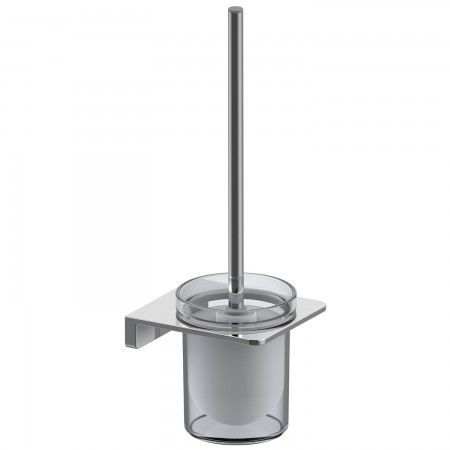 4030170C DO IT Щітка для унітазу + тримач кольору хром та склянка з матового скла (1 сорт) Devit