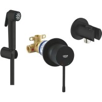 UA111197243 Essence Комплект прихованого монтажу гігієнічного душу, чорний матовий (3пак) (1 сорт) Grohe