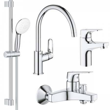 UA121640K1 Bau Flow Комплект змішувачів для ванни (4 пак) (1 сорт) Grohe
