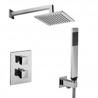 KITLEQ518CR/M LEVEL Комплект душової системи з термостатом, хром (1 сорт) Paffoni
