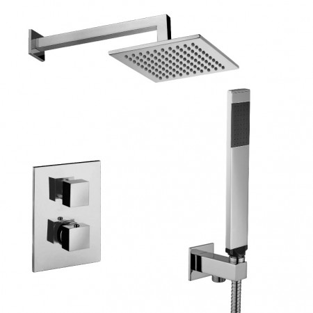 KITLEQ518CR/M LEVEL Комплект душової системи з термостатом, хром (1 сорт) Paffoni