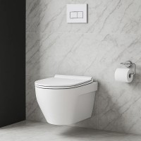 3020110 LAGUNA Підвісний безобідковий унітаз+кришка quick-fix, soft-close (1 сорт) Devit фото 2