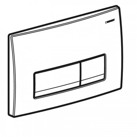 115.119.21.1 Delta50 Клавіша змиву з подвійним змивом: Глянцевий хром (1 сорт) Geberit промо