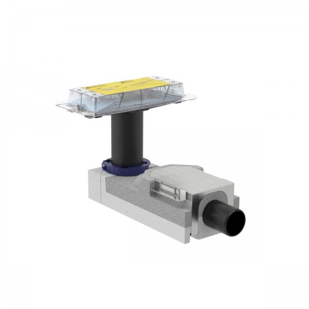 154.150.00.1 CleanLine Сифон до душових каналів, для висоти вирівнювальної стяжки на трапі 90–220 мм Geberit промо