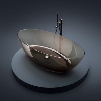 V047FU CAMELIA Ванна з епоксидної  смоли 180 x 85 x 50h, прозора (1 сорт) TREESSE фото 3