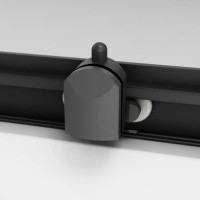 W90UG-403-090BT	 Душова кабіна Gem Square Slide 90x90 скло прозоре, профіль чорний матовий (1 сорт) AM.PM фото 4