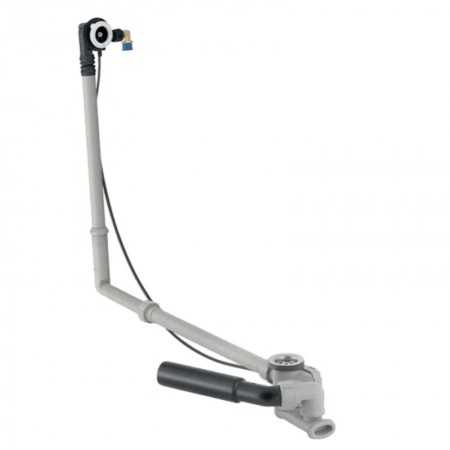 150.701.00.6 Злив-перелив для ванни з поворотним механізмом і підводом, наповнення через перелив, d5 Geberit