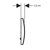115.137.11.1 Delta20 square Клавіша змиву з подвійним змивом: Альпійський білий глянець (1 сорт) Geberit промо фото 2