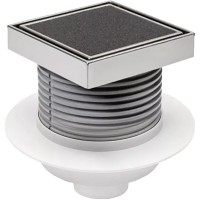 C 420 XL двокорпусний трап з вертикальним підключенням DN50, h 113-169 мм, сухий сифон Neptun, з фла MCH фото 2