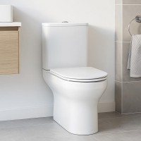 5810020 Life Компакт з кришкою soft-close безобідковий, Vortex Flush,  білий (1 сорт) Devit фото 3